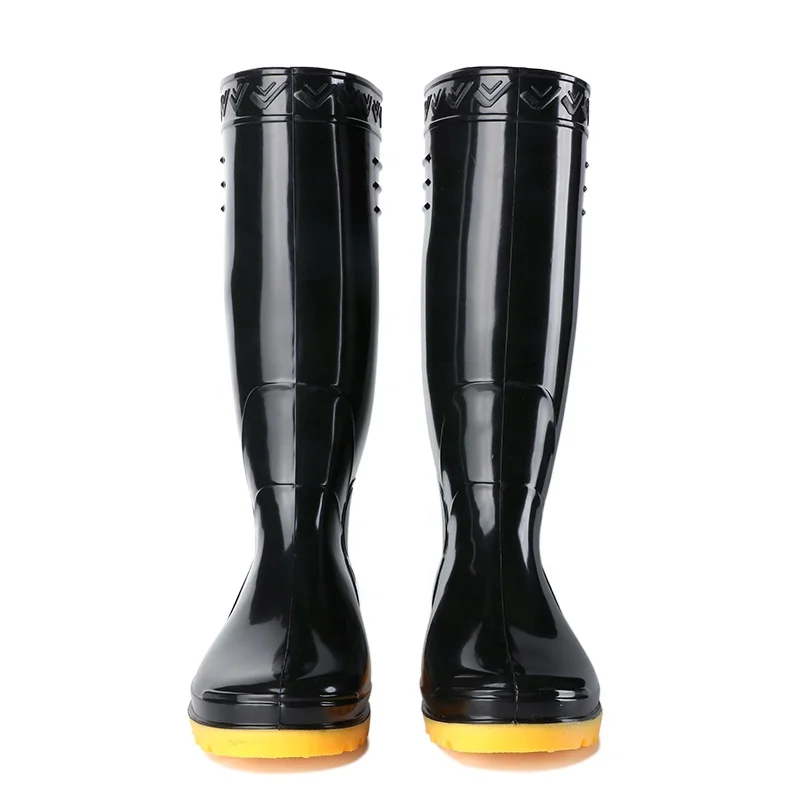 
Clear for Men Tall Shoes Man High Knee Heel Custom Logo Cheap Plastic Waterproof Pvc Rain Boots 