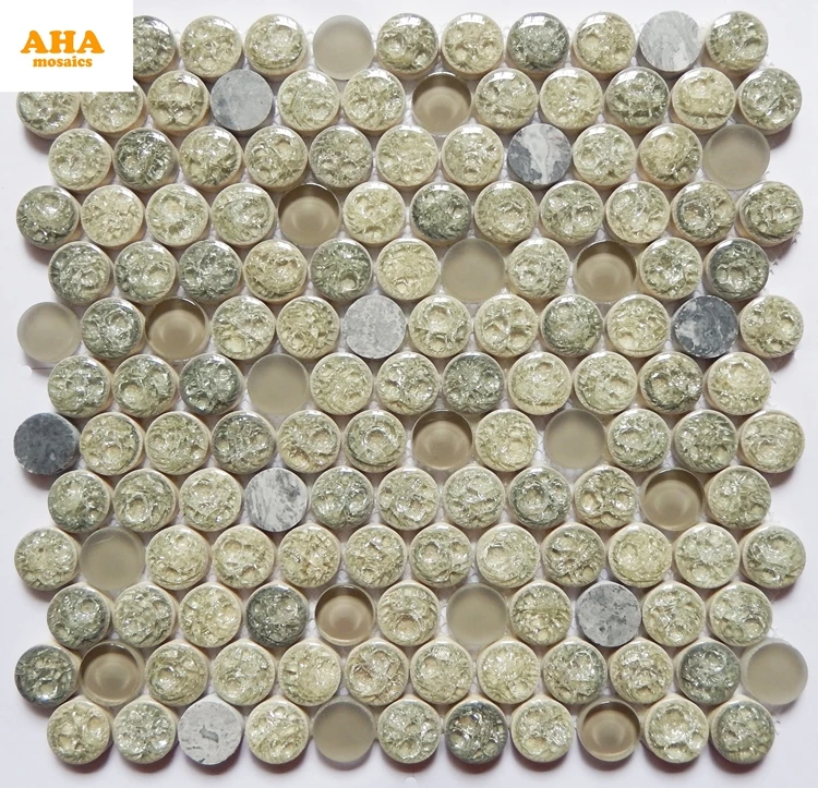 Venta al por mayor mosaico de piedra redonda natural-Compre online los