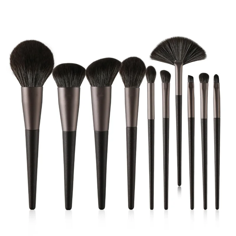 

2022 10Pcs Makeup Tools Luxury Brocha 10 Maquillaje Professional Soft Makeup Brushes Custom Logo Private Label Makeup Brush Set, Customized color accepted