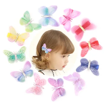 baby butterfly hair clips