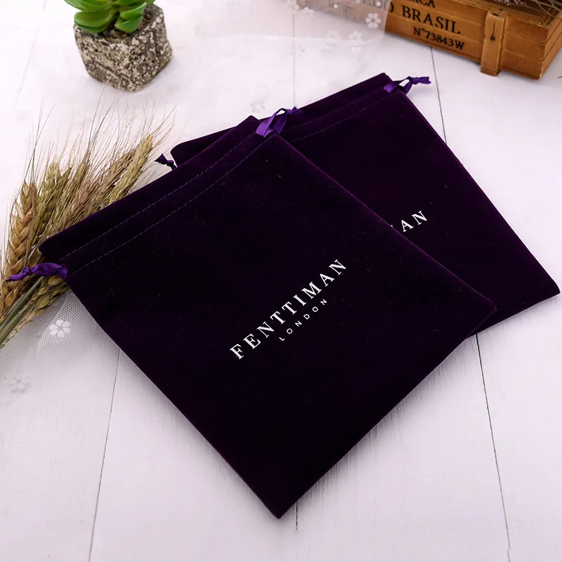 

Custom large velvet bags Velvet Gift drawstring Bag velvet pouch For Jewelry, Natural color, off white color, white color, black color , red etc