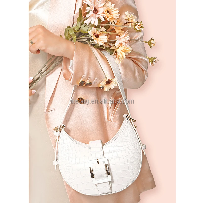

LIKEBAG Fashion French Underarm Shoulder Bag Ladies Luxury PU Leather Stone Pattern Hand Messenger Shoulder Bag