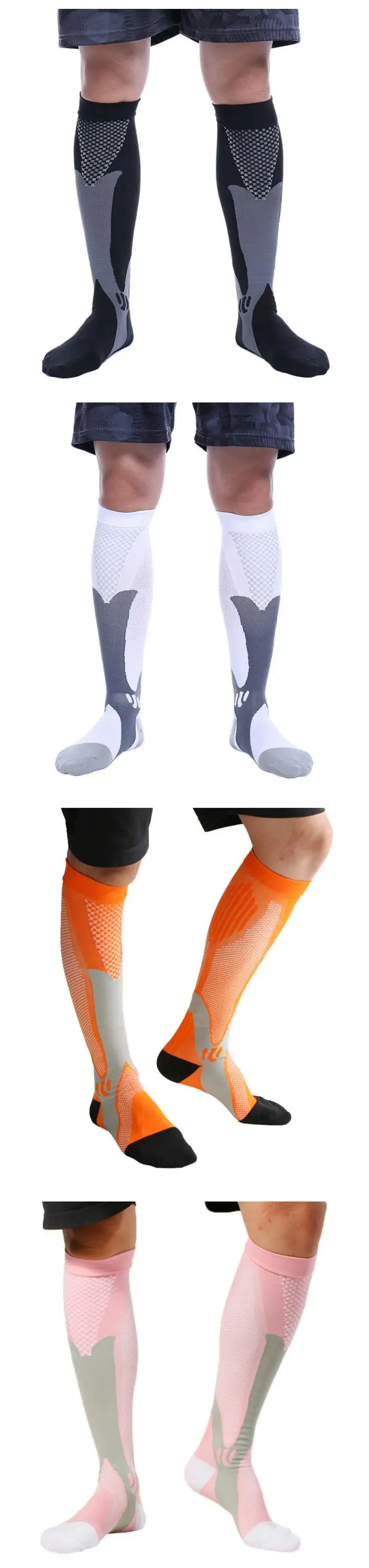Enerup China Travel Wholesale Colored Zip Up Arch Large Size Plantar Fasciitis Men'S Compression Socks For Cycling