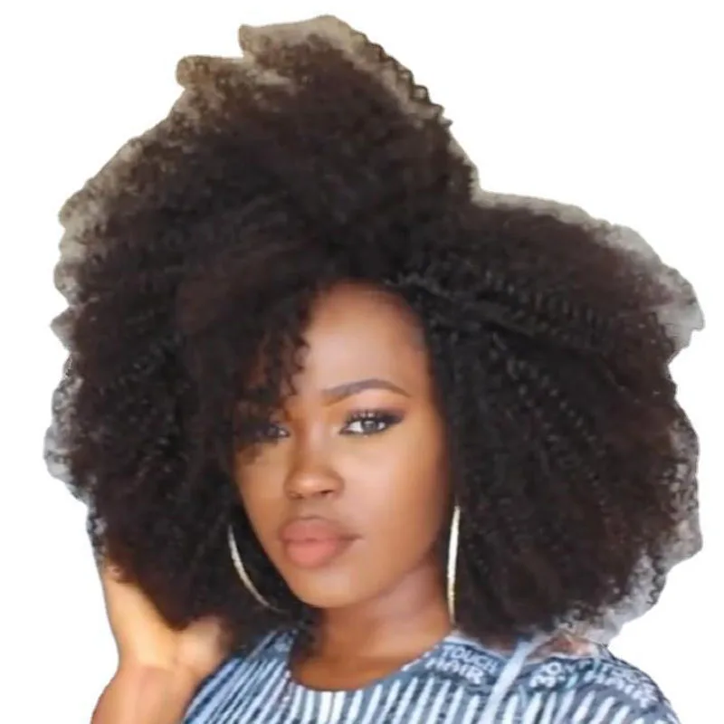 

New style African small curly wig European and American wig short curly hair black fluffy afro wig headgear