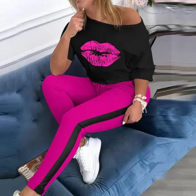 

new arrival long sleeved ladies two piece set women fashion outfit, Picture