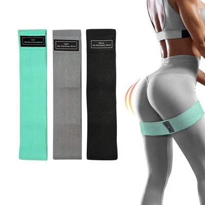 

High quality custom logo eco friendly premium booty belt long women fabric resistance band set