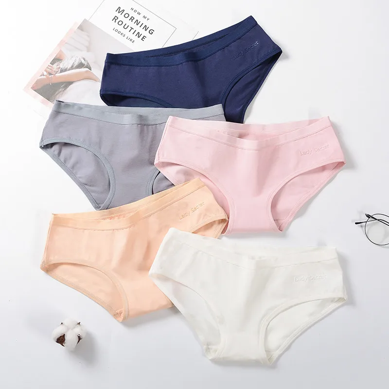 

100 Cotton Underwear women Fashion Ladies Comfortable Cotton Women Underwear In Stock, Bean paste,nude,white,pink,blue,gray,dark blue,black
