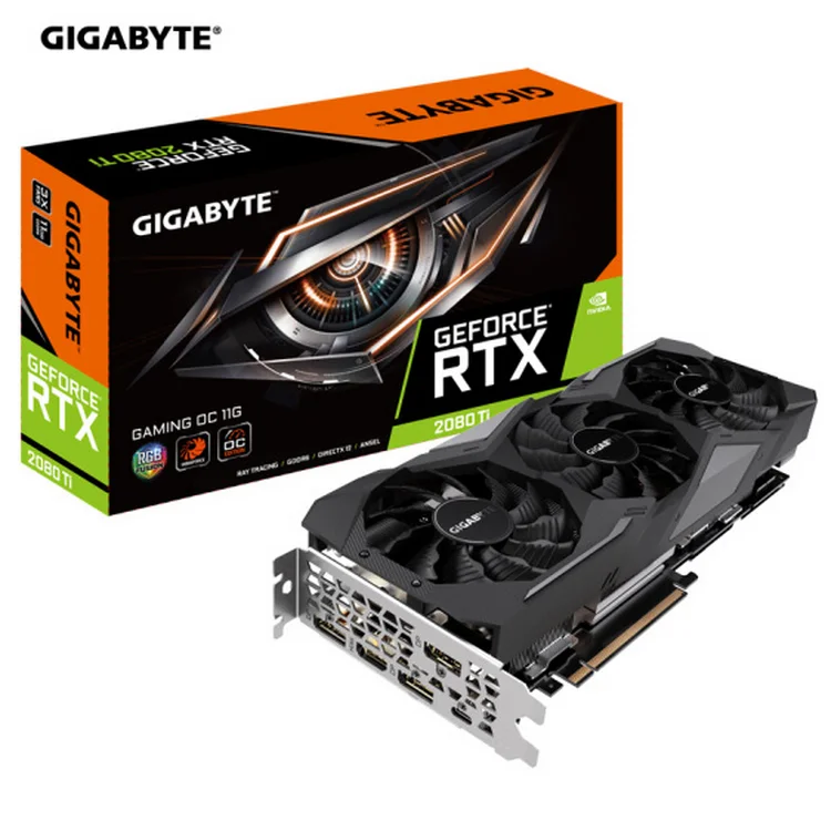 

GIGABYTE GeForce RTX 2080Ti GAMING OC 1665-1650MHz 14000MHz 352bit GDDR6 11G gaming graphics card