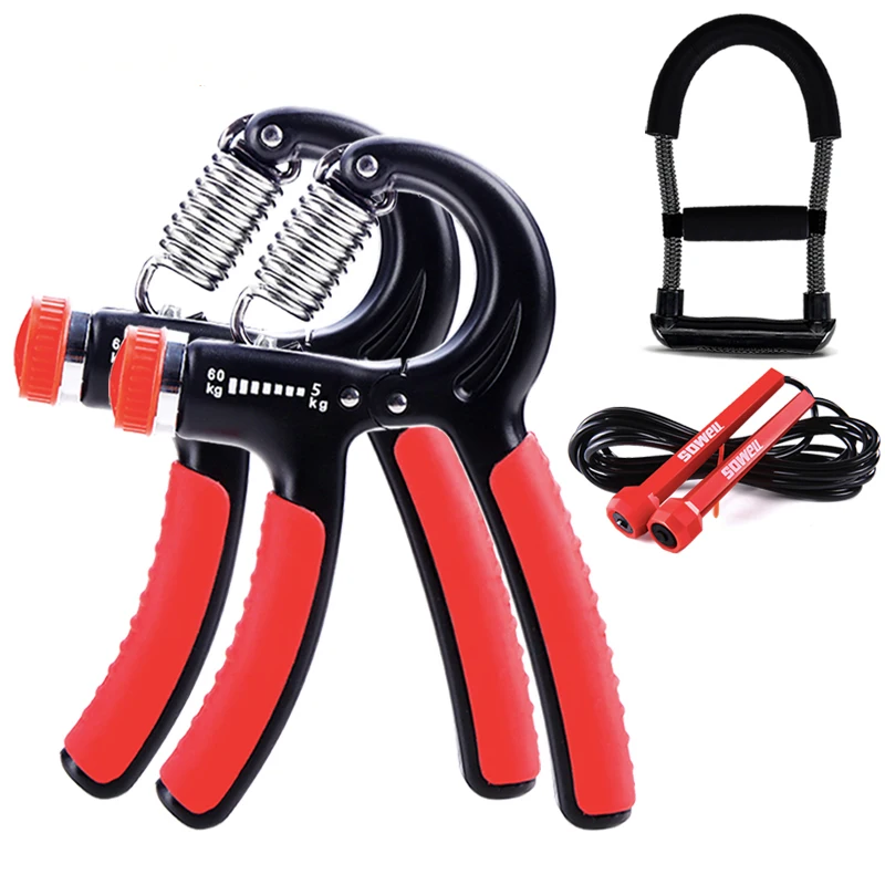 

Gym Exerciser Counter Sports High Quality Fitness Hand Arm Hand Grip Strengthener Exercise Adjustable Handgrip, Red&black/black/blue/orange