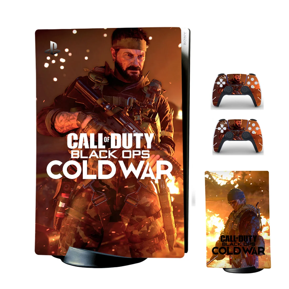 

Custom Ps5 Accessories Cover Standard Disc Edition Antislip Logo Host Vinyl Decal Skin Sticker For Ps5 Console And Controller, As picture