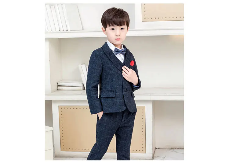 Performance wear kids gentleman boy children's clothing suit sets