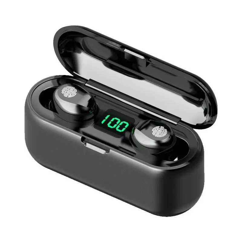 

New F9 Auriculares Wireless Bluetoo Headset TWS Earphone three in one mini speaker with charging box 2000mAh Headphone Earbuds