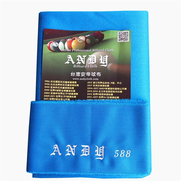 
Andy NO.588 pool table cloth for pool tournament 