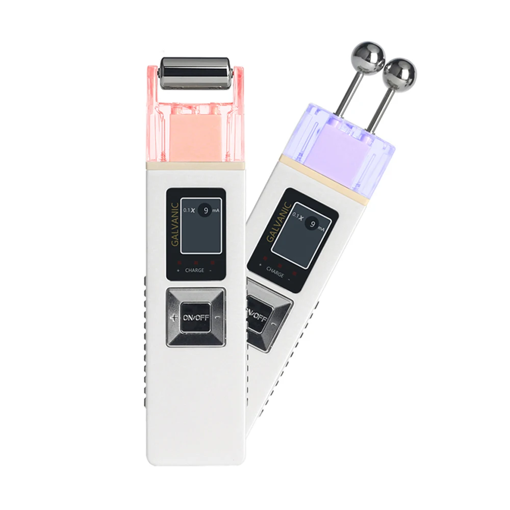 

Portable Galvanic Microcurrent Skin Firming Machine, Anti-aging Face Lift Massager Home Use Beauty Salon Device, White