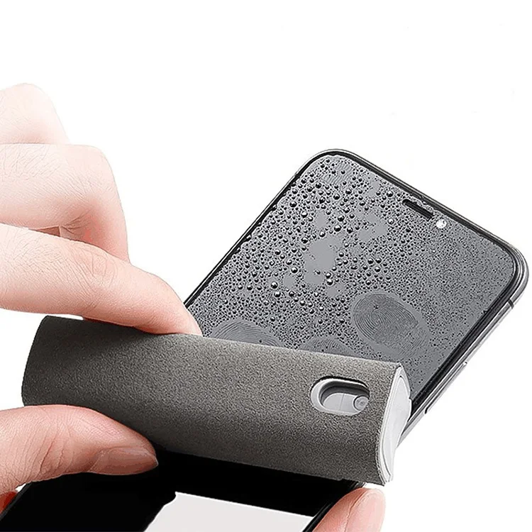 

Eco friendly screen cleaner portable 2 in 1 for Mobile Phone or Computer, Blue/ greay