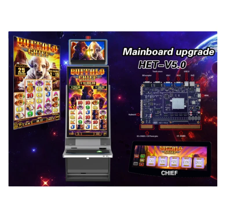 

Buffalo Chief Coin Operated Newest 2022 Video Casino Gambling Machine Board Arcade Gaming Board