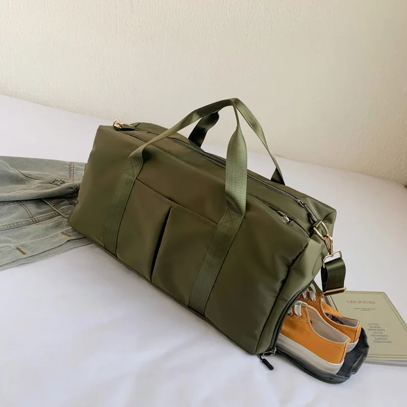 

Duffle bags for travel and sport gym bag travel duffle bag with wet pocket shoe