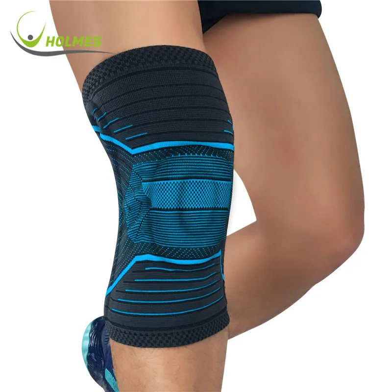 

Meniscus Tear Arthritis Running Hinged Kneepads Protector Knee Wraps Patella Stabilizer with Silicone Gel Spring Support, Grey/orange/blue/green