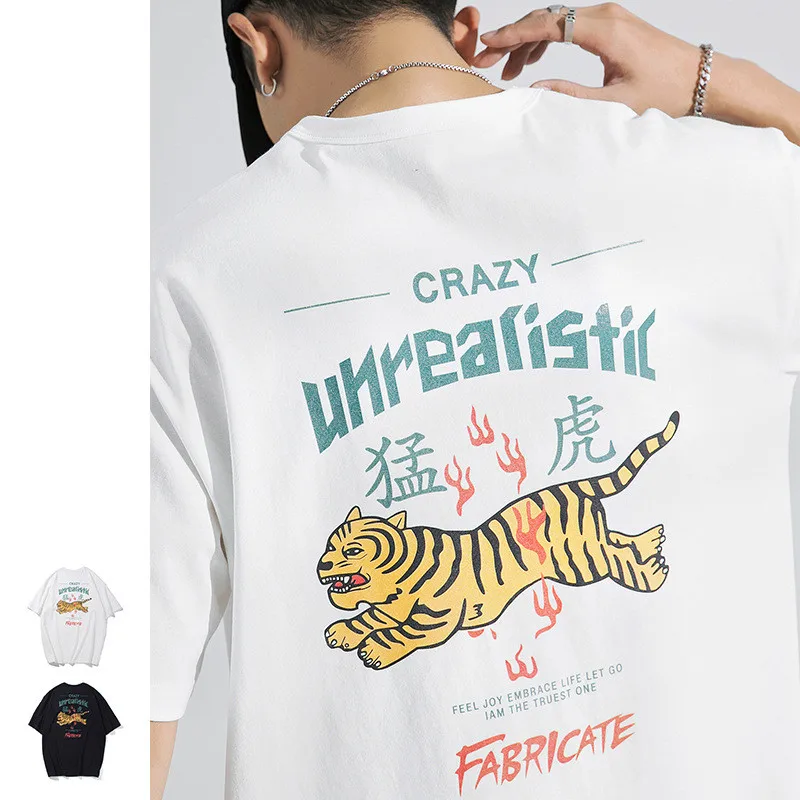 

Fashion round neck tshirt printing custom men thsirt oversized tshirt