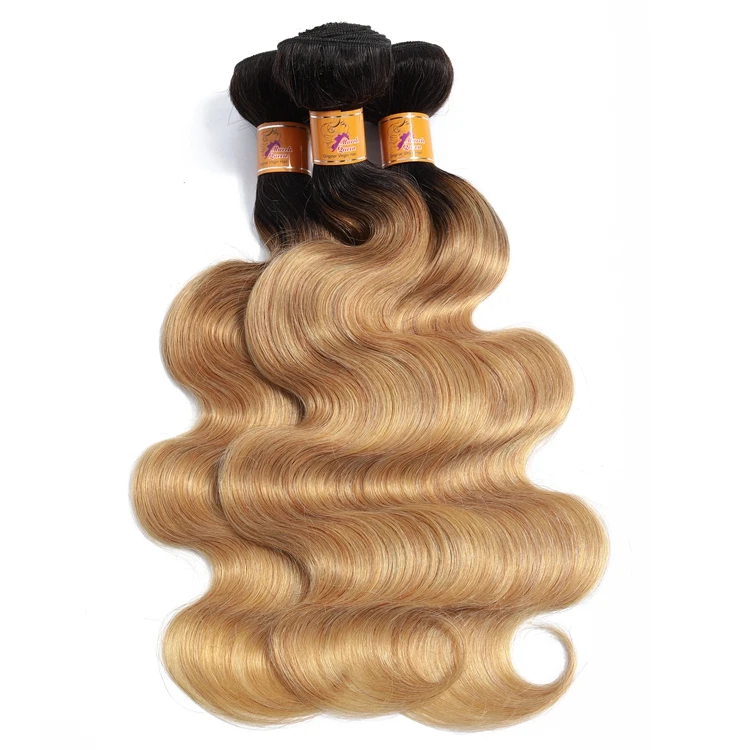 

Wholesale Mink Virgin Brazilian Hair Bundles, 100% Brazilian Human Hair Weave, 1b/27# Body Natural Human Hair Bundles Weaves