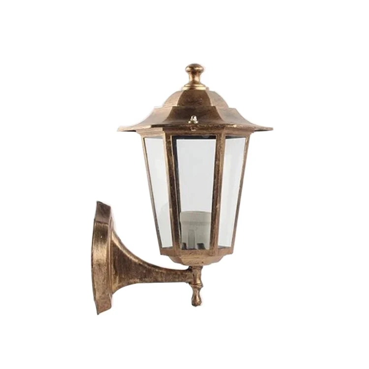 Brief style european modern outdoor wall light E27 glass balcony lamp waterproof lighting fitting aluminum garden light