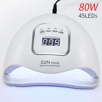 

2019 Newest 80W New UV Nail Lamp 45Pcs Top Sale New LED Lamp Nail 80w