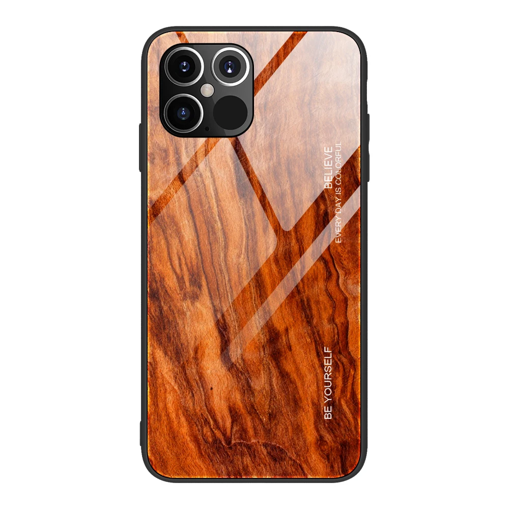 

Wood grain tempered glass phone case For iPhone 11 Pro 7 8 6 6S plus Tempered Glass Case For iPhone X XS MAX 11 Pro MAX XR cases