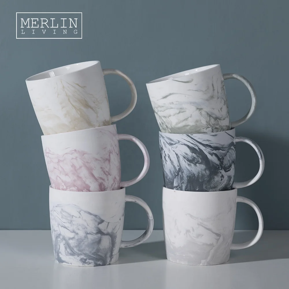 

Manufacturers Nordic Decal porcelain ceramic mugs wholesale Marble coffee mug gift set ceramic porcelain coffee cup tea cup set