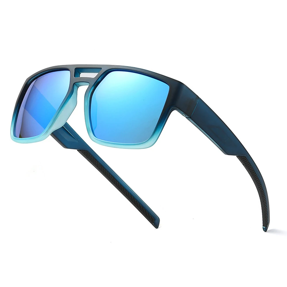 

Sparloo 10653 double bridge polarized men s sport sunglasses custom logo uv400 sunglasses