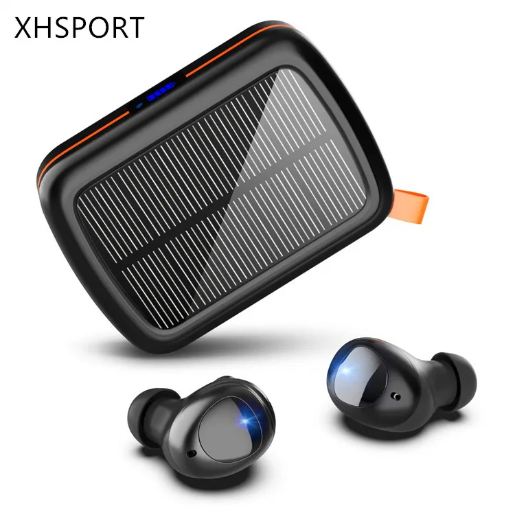 

ES-T6 type c charging noise canceling ipx5 sweatproof electronics solar power wireless earbuds earphone