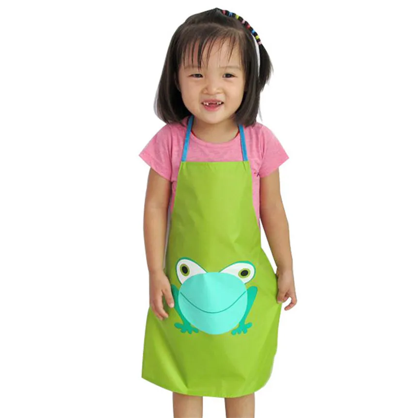 

1pc Kids Children Waterproof Frog Print Apron Paint Eat Drink Outerwear Oct102 Extraordinary