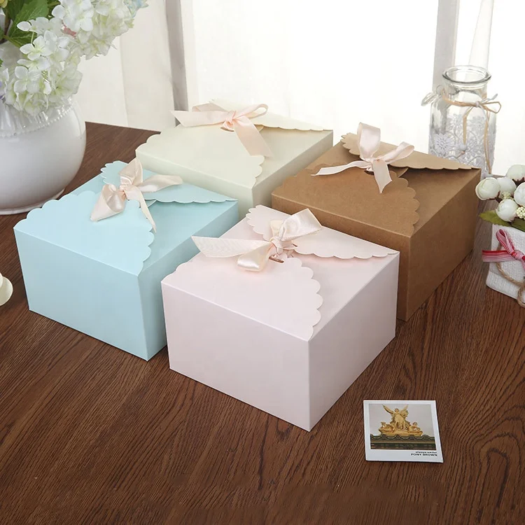Solid Color Decorative Cake Boxes For Christmas Buy Solid Color