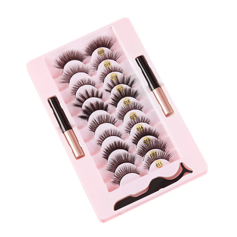 

magnetic eyelashes bulk 5 pairs private label magnetic lashes customized eyeliner 10 magnets pairs