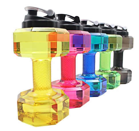 

Custom Logo Home Fitness Gym Equipment 2.2L 2.6L Cheap Set Plastic Dumbbell Water Bottle, Red,black,blue, green, white