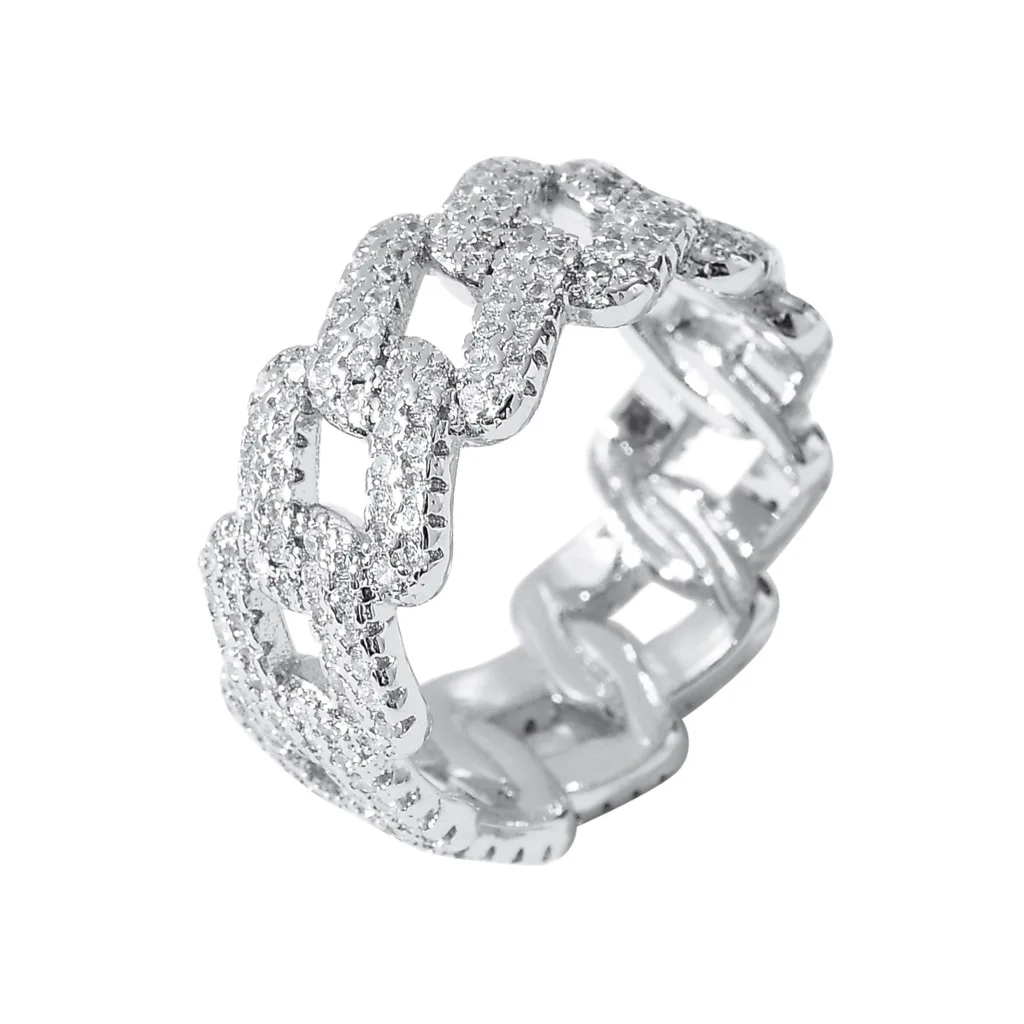 

Hip Hop Miami Cuban Zicron Men and Women Ring
