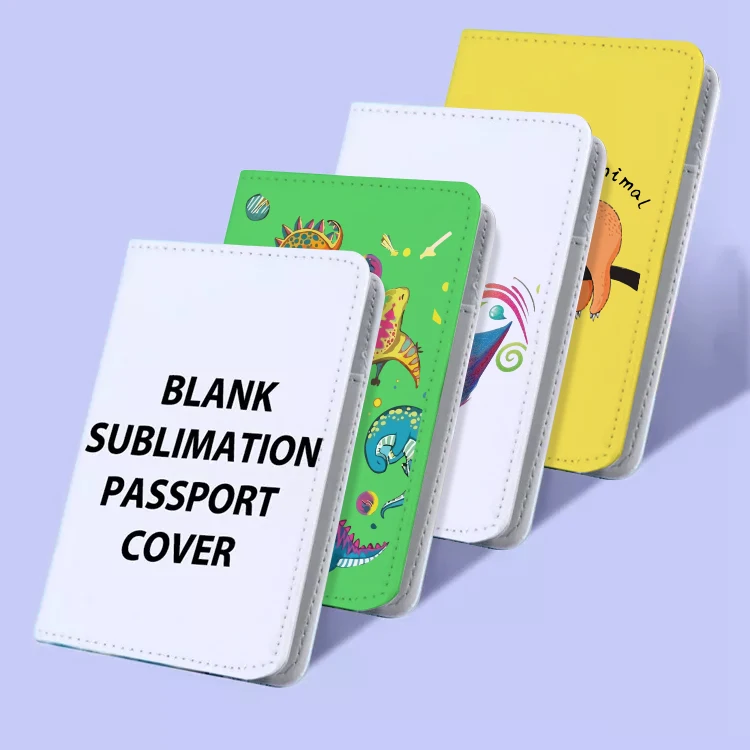 

Custom Print Logo Blanks Sublimation Passport Cover Holder with Elastic Band