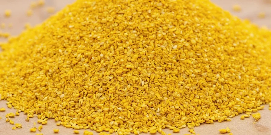 Nutritional chart comparing mustard seeds to other spices
