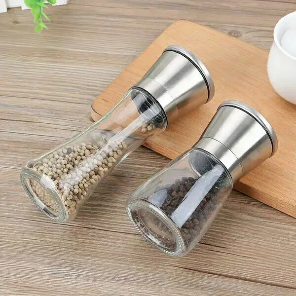 

Advanced Technology Clear Salt Mill Pepper Grinder Set