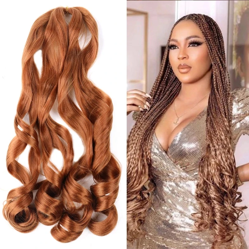 

Spiral Curls Crochet Braids Hair Extensions for Black Synthetic Loose Wave Women Wholesale 20 Inch 150G 20inches