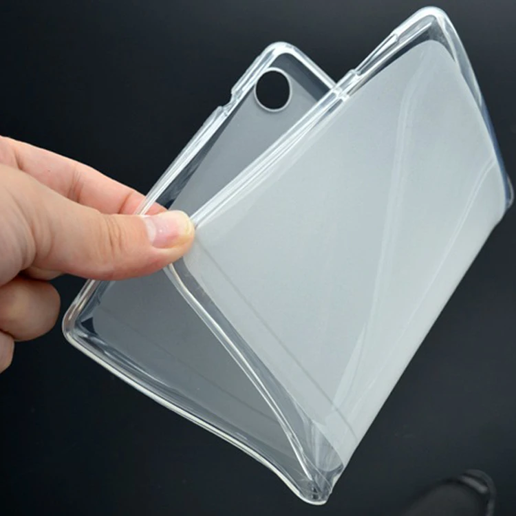 

Direct Selling Matte Edge Transparent High Clear Soft TPU Silicone Tablet Back Cover Case For Asus FE171 7.0