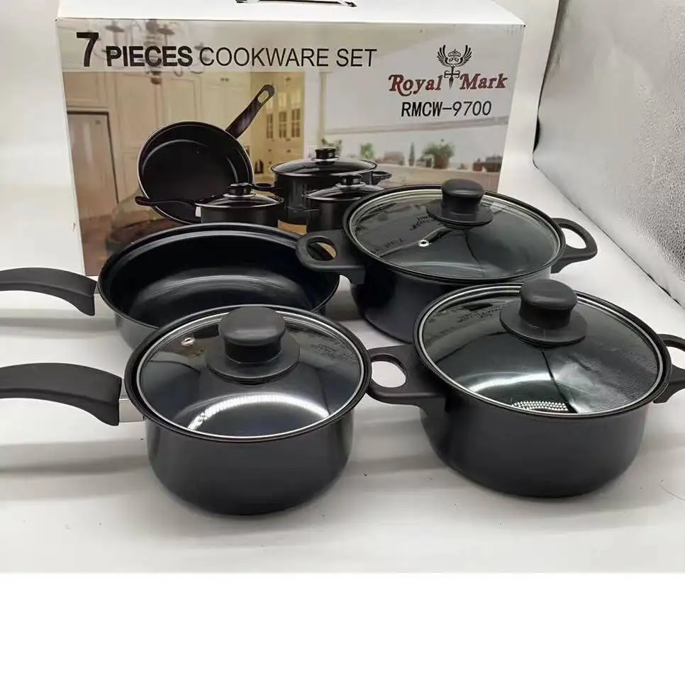 

Hot Selling cookware set kitchen cooking pan set non stick pots quality cookware, Customized color