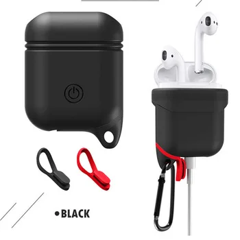 

Free shipping for Airpods Protective Silicon Cover with Buckle Anti-fall for Airpods Case