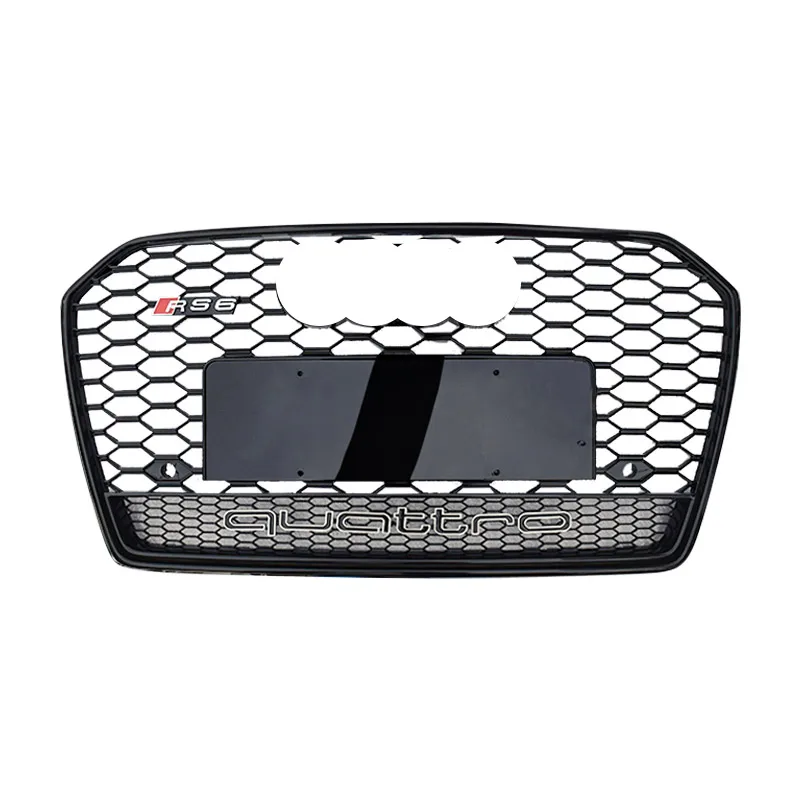 Grill For Audi A6 C7 A6l Grill Car Accessories Black Style Front Bumper ...