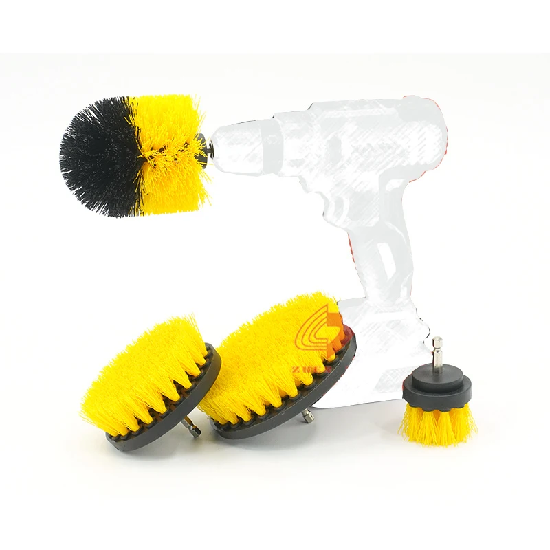 

rotating brush 4 pieces drill power scrubber brush set for cleaning home