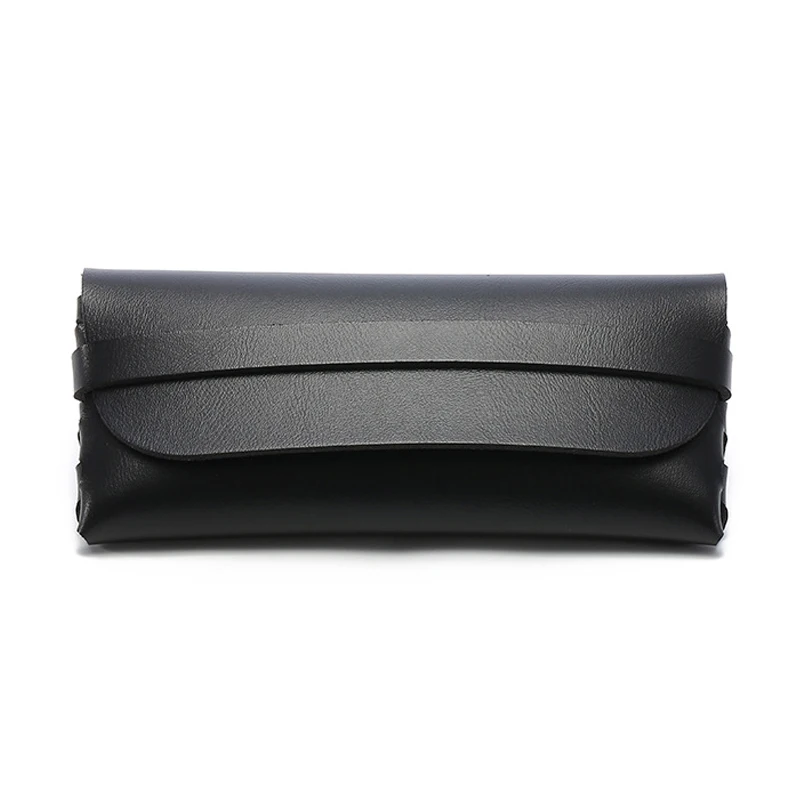 

Handmade Glasses Cases Leather Material Package Custom Sunglasses Case, Black