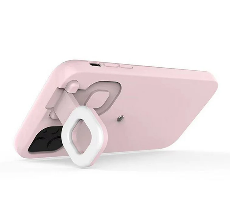 

Phone Photo Led Selfie ring fill light Cover Ring Light Phone Case For iPhone Huawei Mate 40 Pro, Custom
