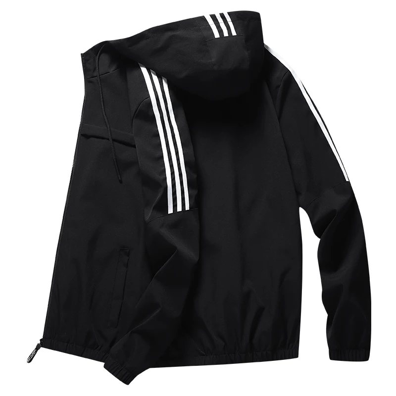 

New simple casual hooded men's jacket outdoor sports coat