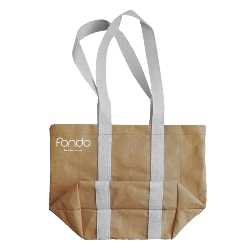 

large size recyclable plain tote shopping washable kraft paper bag, Nature/brown/coffee/black/grey/white