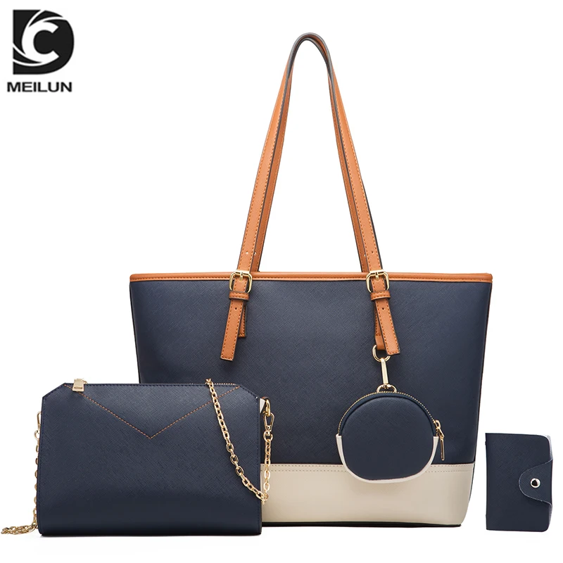 

Handbag set Fashion PU Top Handle Bags Shoulder Strap Women Bag Ladies Handbag, Multi colour