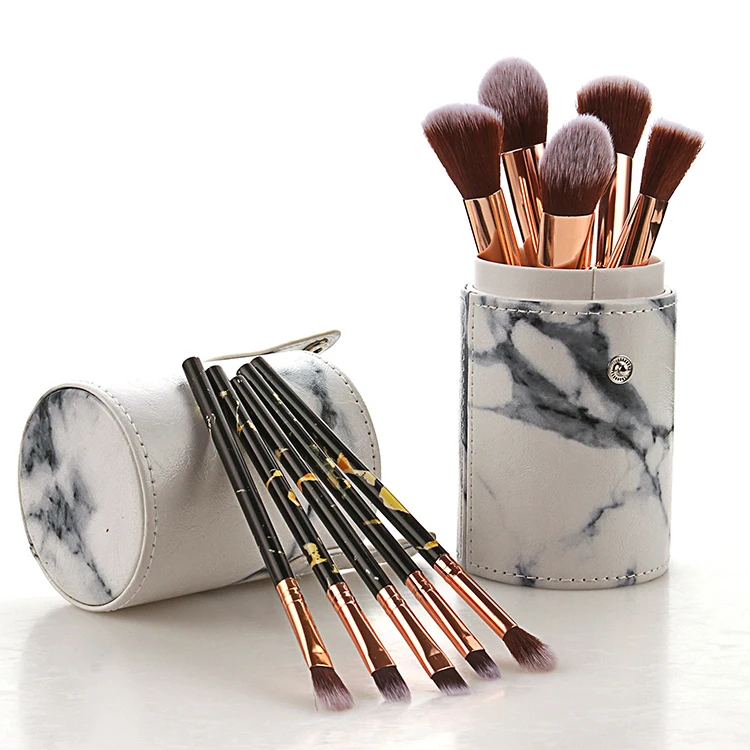 

Maquillaje cosmetic makeup tools make-up brochas de maquillaje marble 10 pieces private label vegan make up brush set, Customized color